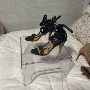 Tibi Navy Strappy Heels